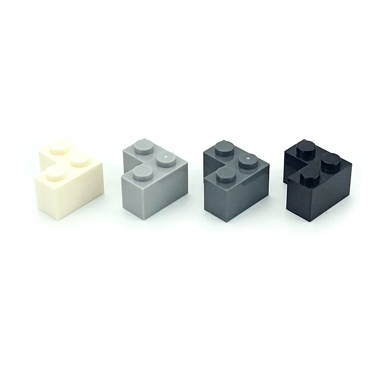 DIY Building Blocks 80pcs Thick Figures Bricks 1+2 Dots Educational Creative Construction Toys 2x2 Corner Compatible with 2357