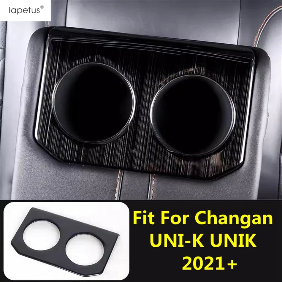 

For Changan UNI-K UNIK 2021 - 2024 Rear Water Cup Holder Panel Frame Decoration Cover Trim Stainless Steel Accessories Interior