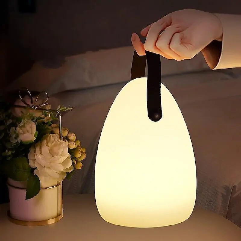 الإبداعية LED التحكم عن بعد المحمولة لمبة مكتب غرفة نوم السرير في الهواء الطلق غرفة الطعام شرفة الديكور جو الإضاءة الليلية