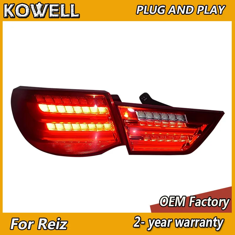 Car Styling for Toyota Reiz Tail Lights 2010 2011 2012 Mark X Taillights Rear DRL Turn Signal Fog Brake Reversing