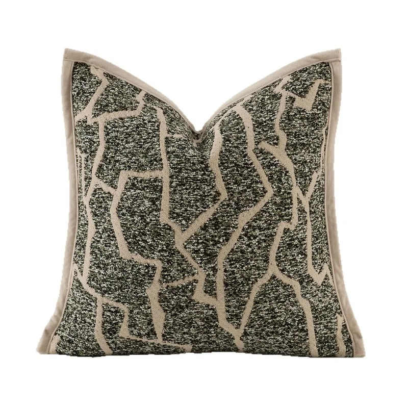 Luxury Neutral Jacquard Cushion Cover Modern Granular Texture Throw Pillow Case Soft Chenille Cushion Case for Sofa Home Decor