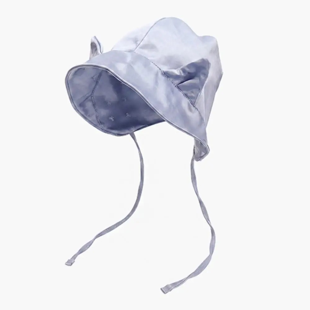 Casual Korean Style Cat Ears Bucket Hat Y2K Little Devil Horn Bow Sun Cap Cute Quick-drying Beanie Cap Apparel Accessories