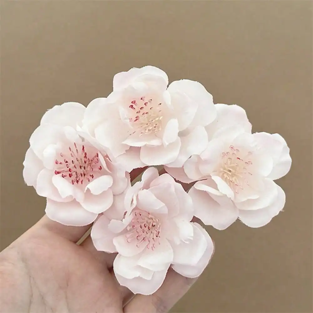Sweet Simulation Cherry Blossom Hairpin, Cool Temperament, Versatile Side Clip Flower Headgear Hair Accessories Batch - Detail 1