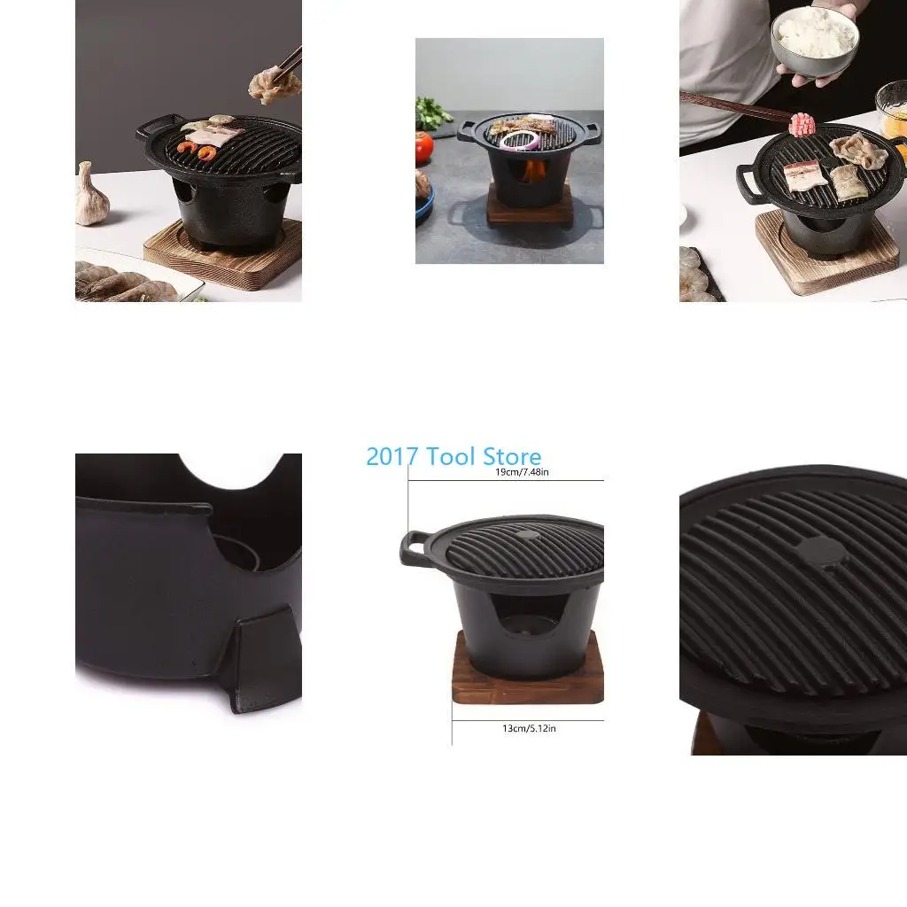 

K92A Roasting Pan Anti Corrosion BBQ Grills Durable Mini Barbecue Oven