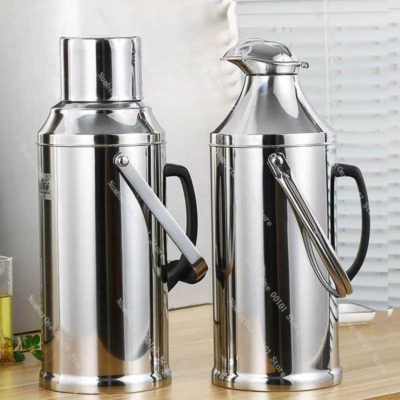 Old-fashioned Stainless Steel Insulated Kettle Thick Shell Large Capacity Thermos Hot Water Bottle Student Dormitory Boiling Wat