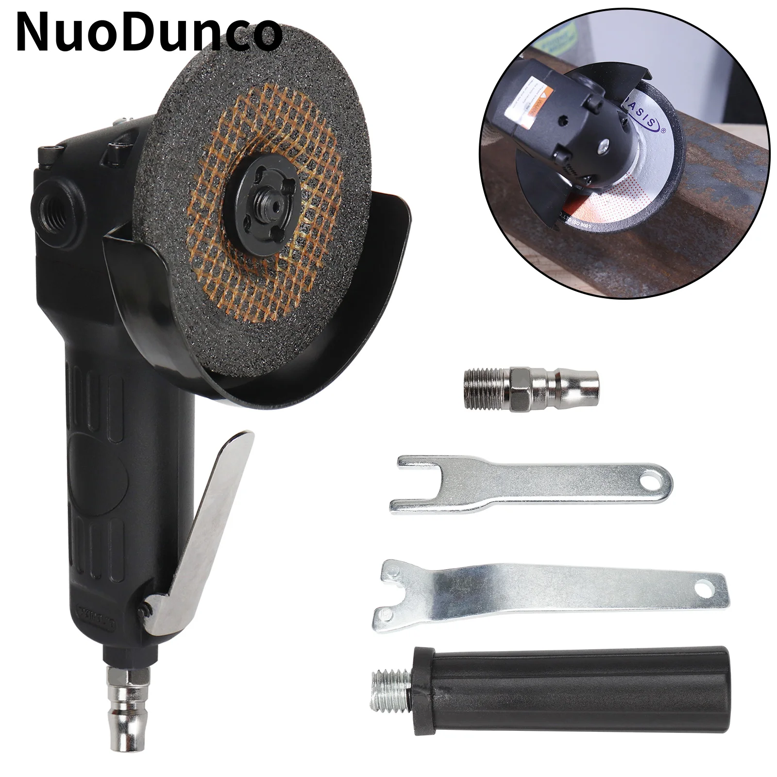 High Speed Air Grinder 4 Inch Pneumatic Angle Grinder for Metal Woodworking Cutting Polishing Multifunctional Pneumatic Tool
