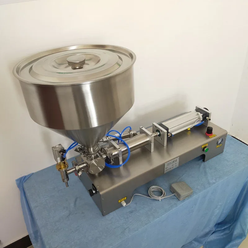 Paste Filling Machine Pneumatic Cream Viscous Liquid Honey Sauce Bottle Filler Cosmetic Beverages Production Machinery