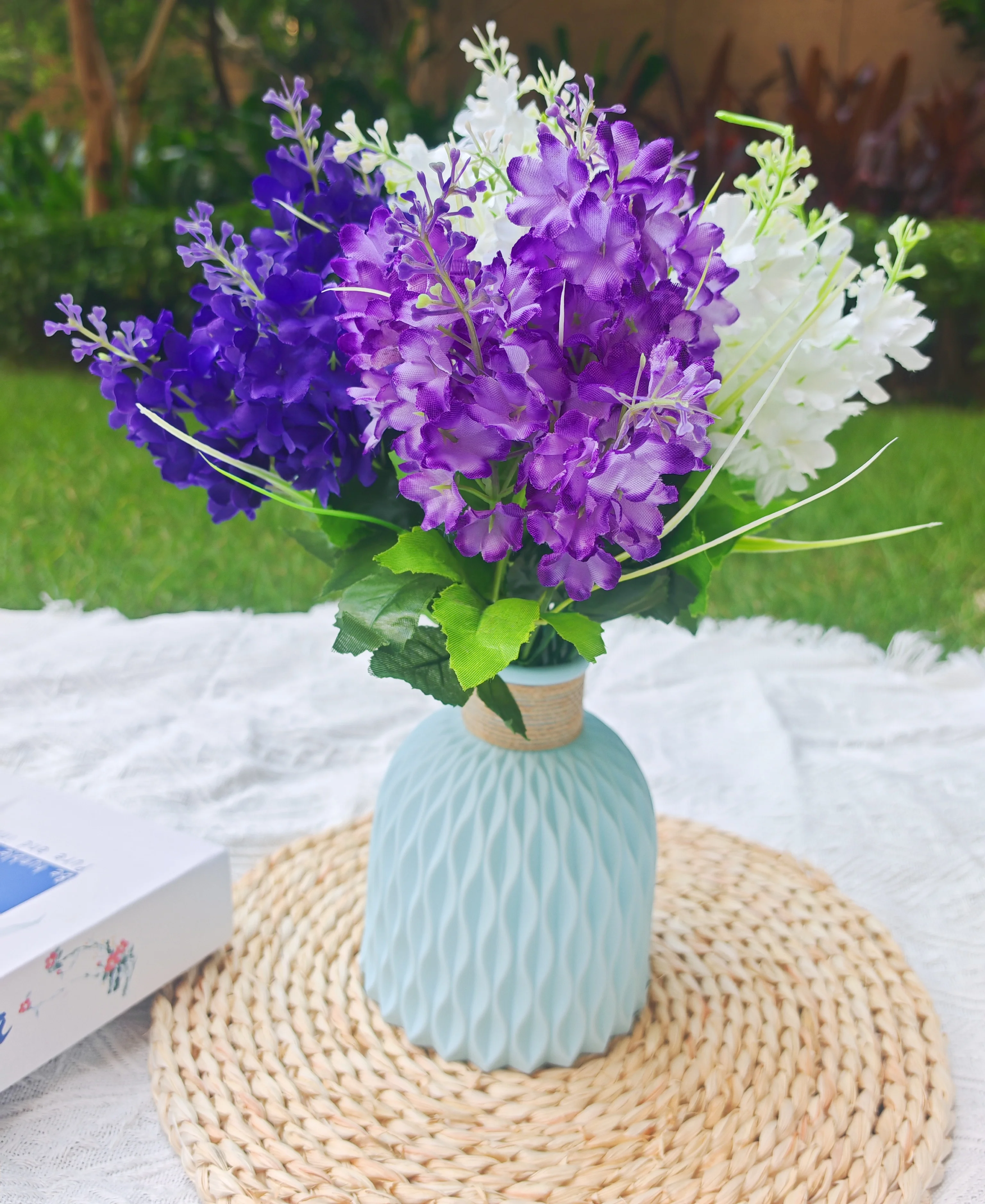 

Hyacinth Artificial Flowers Bouquet room bedroom Home table garden plants Birthday Party Christmas gift bride wedding decoration
