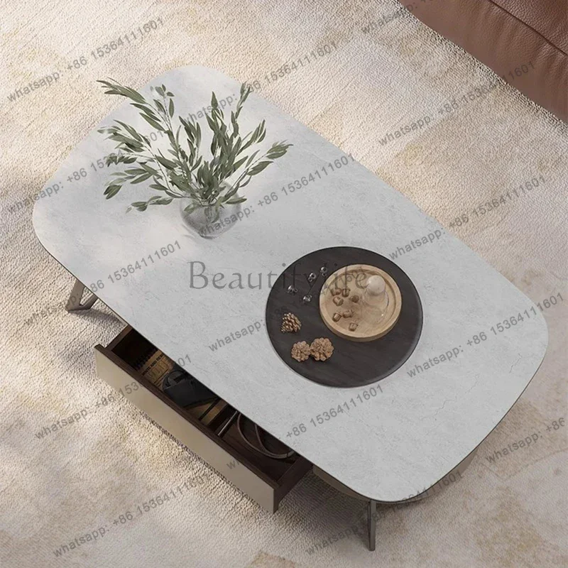 LD Italian Luxury Coffee Table Living Room Designer Nordic Modern Coffee Table Simple Minimalist Muebles Para El Hogar