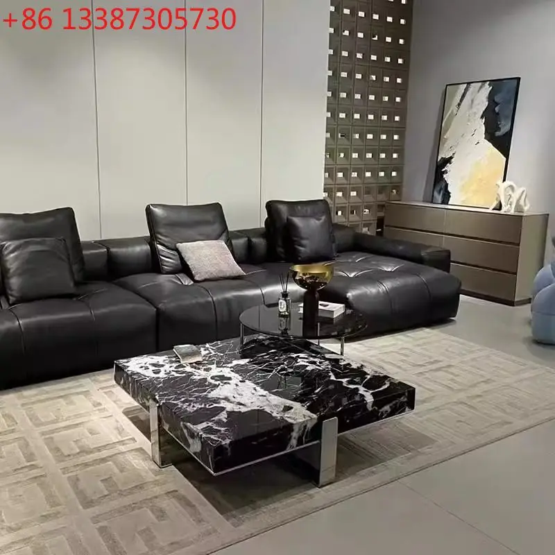

Italian minimalist coffee table living room household small apartment light luxury modern simplicity high sense
