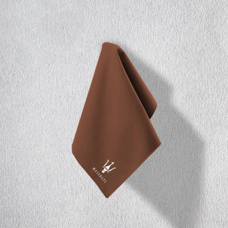 New Car Suede Double Sided Microfiber Cleaning Towel Wash Towels For Maserati Logo Mc20 Ghibli Levante Quattroporte Accessories