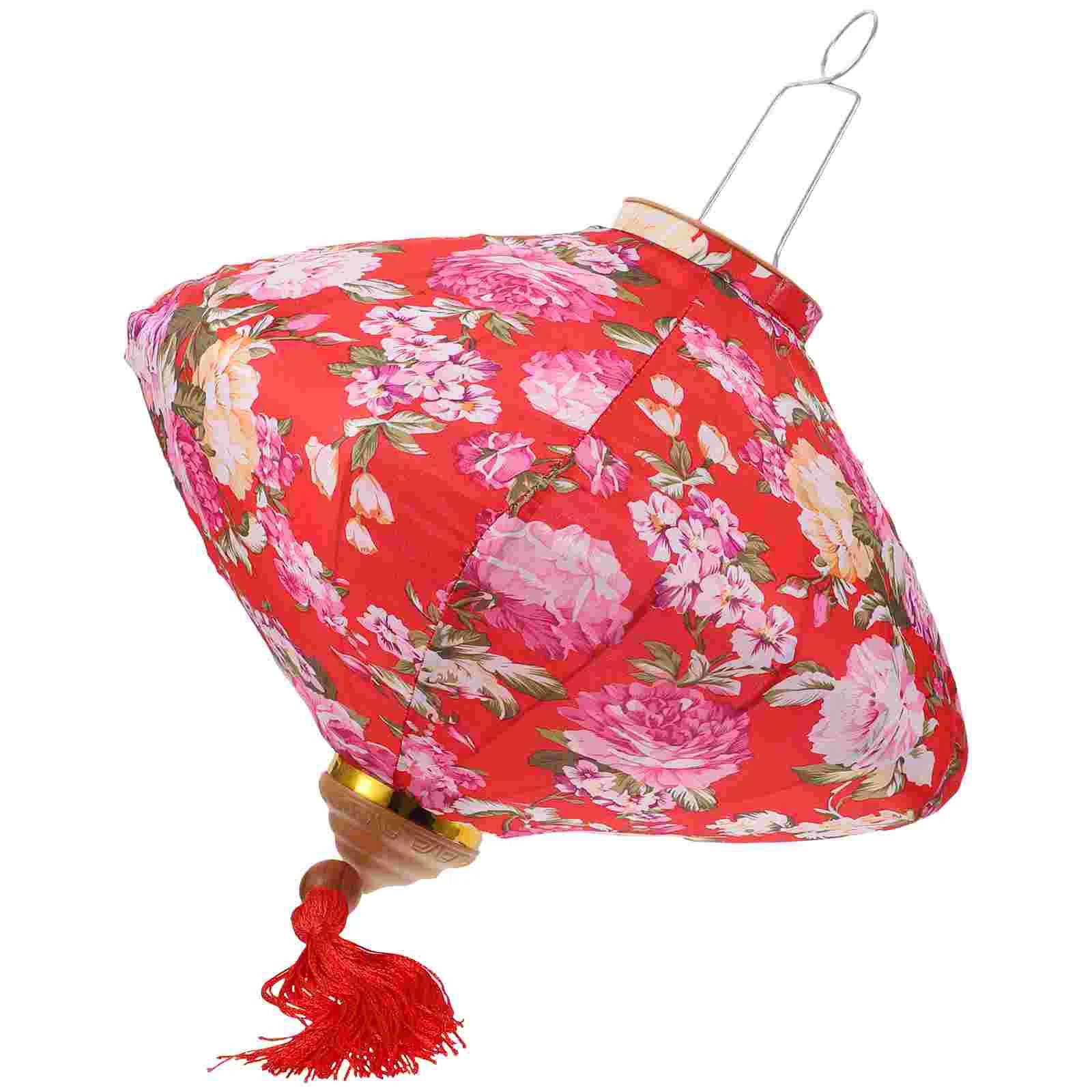 

Lantern Decoration Chinese Silk Mini Lanterns Wedding Vietnamese Chandeliers Holiday for Outdoor Celebration Red Paper