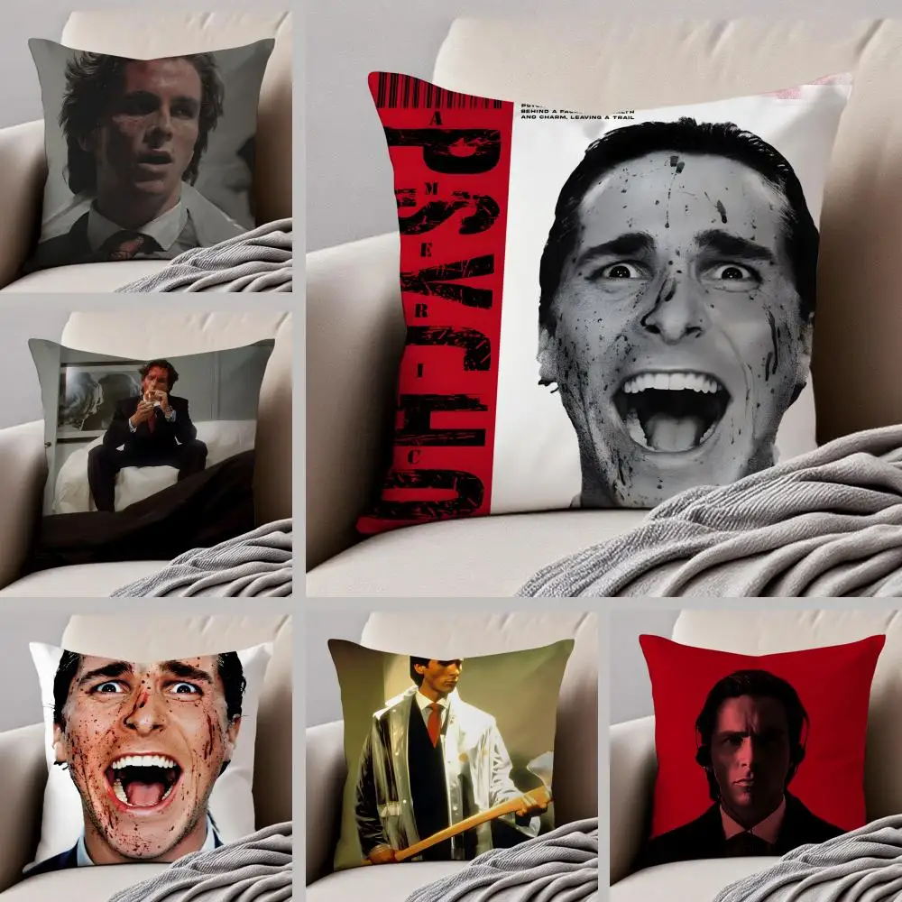 Movie disturbing American P-Psycho Cushion Cover Throw Pillo