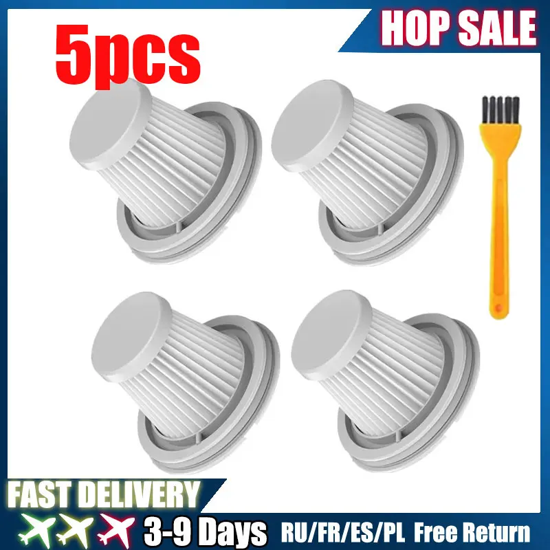 

Удобный пылесос Xiaomi для домашнего автомобиля, мини-беспроводной моющийся фильтр, аксессуары, оригинальная высокоэффективная часть воздушного фильтра