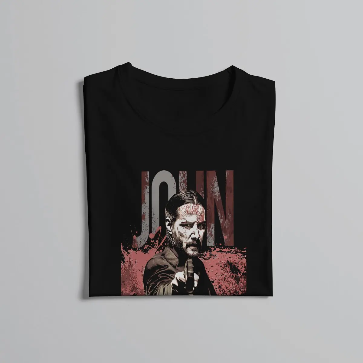 Action Classic TShirt For Male John Wick Film Clothing Fashion Polyester T Shirt Soft