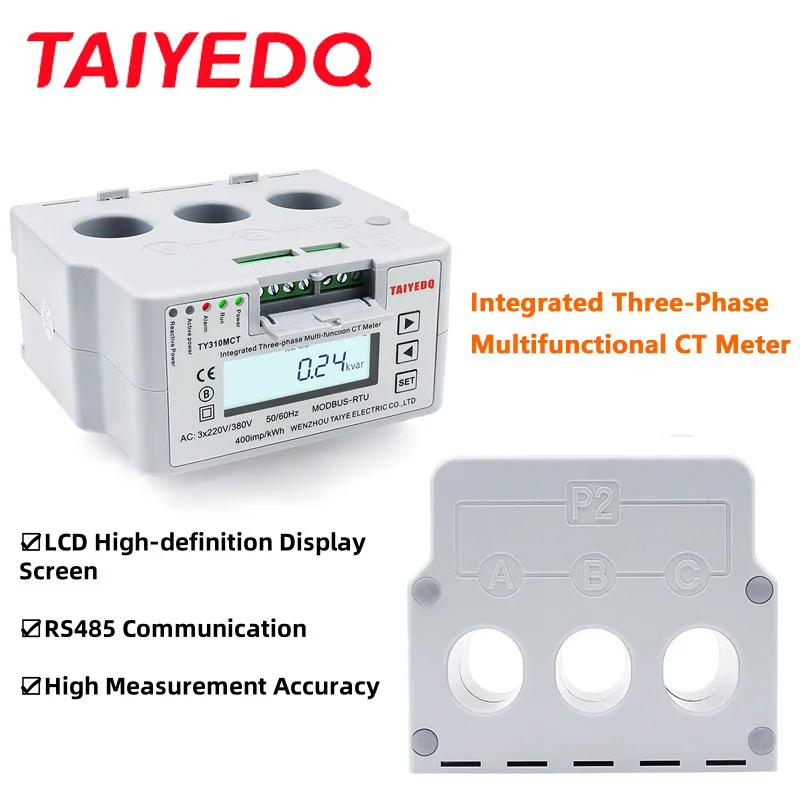 

TY310MCT 250Type Din Rail Integrated Three-Phase Multi-function CT Meter For Measuring High Current