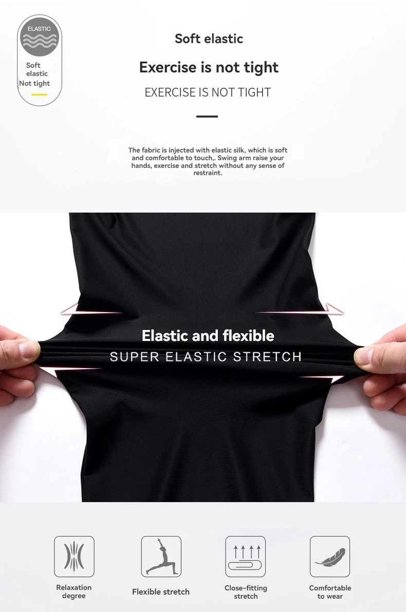 Neue atmungsaktive Herren-Sporthose aus Eisseide, schnell trocknend, schweißabsorbierend, bequem, kühl, hochwertige Outdoor-Hose für Herren – Detail 5