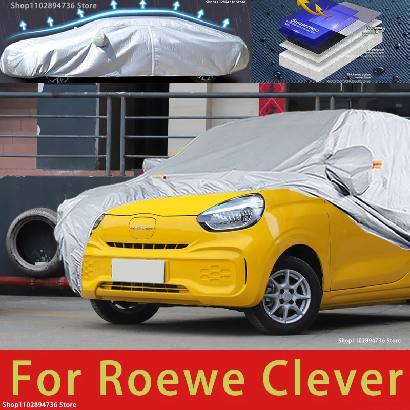 

Для Roewe Clever Protection Полный автомобильный чехол Снежные чехлы Солнцезащитный козырек Водонепроницаемый Пылезащитный Внешние автомобильные аксессуары