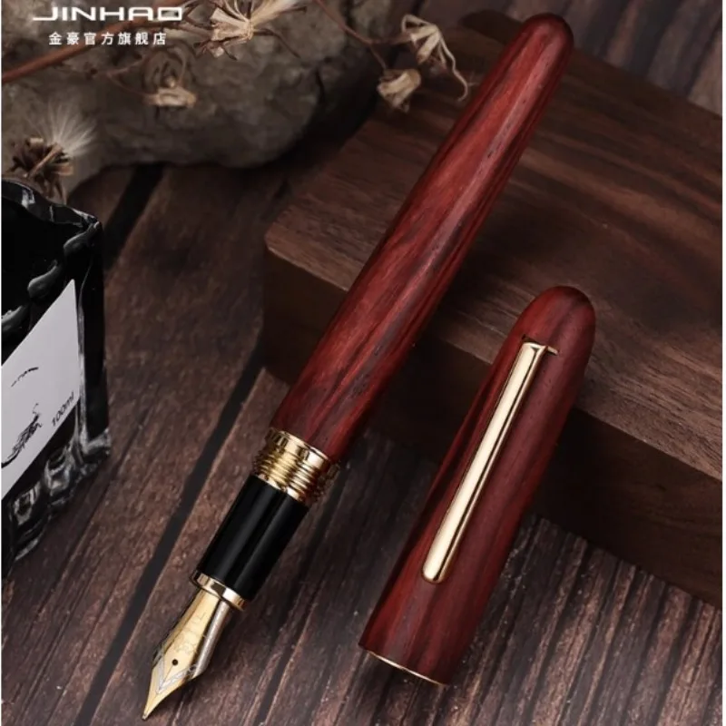 Jinhao 9036 Xiaoye ชุดไม้จันทน์สีม่วงจำนวนจำกัดของผู้ชายระดับไฮเอนด์สำหรับธุรกิจการเขียนปากกาหมึกซึมการเขียนของขวัญ