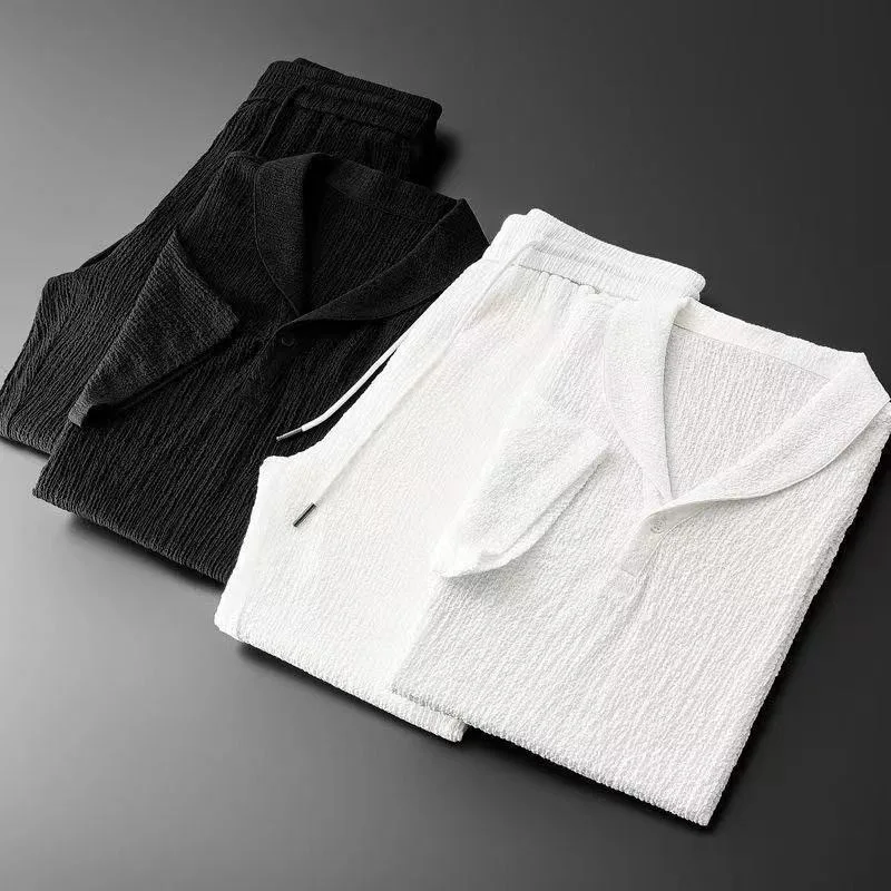 Survêtements de sport de luxe pour hommes, T-shirt et pantalon à manches courtes, ensemble deux pièces à la mode, été