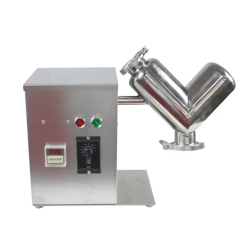 VH-2V V-Shaped Dry Powder Mixer for Lab, Food Processing & Experimental Material Mixing