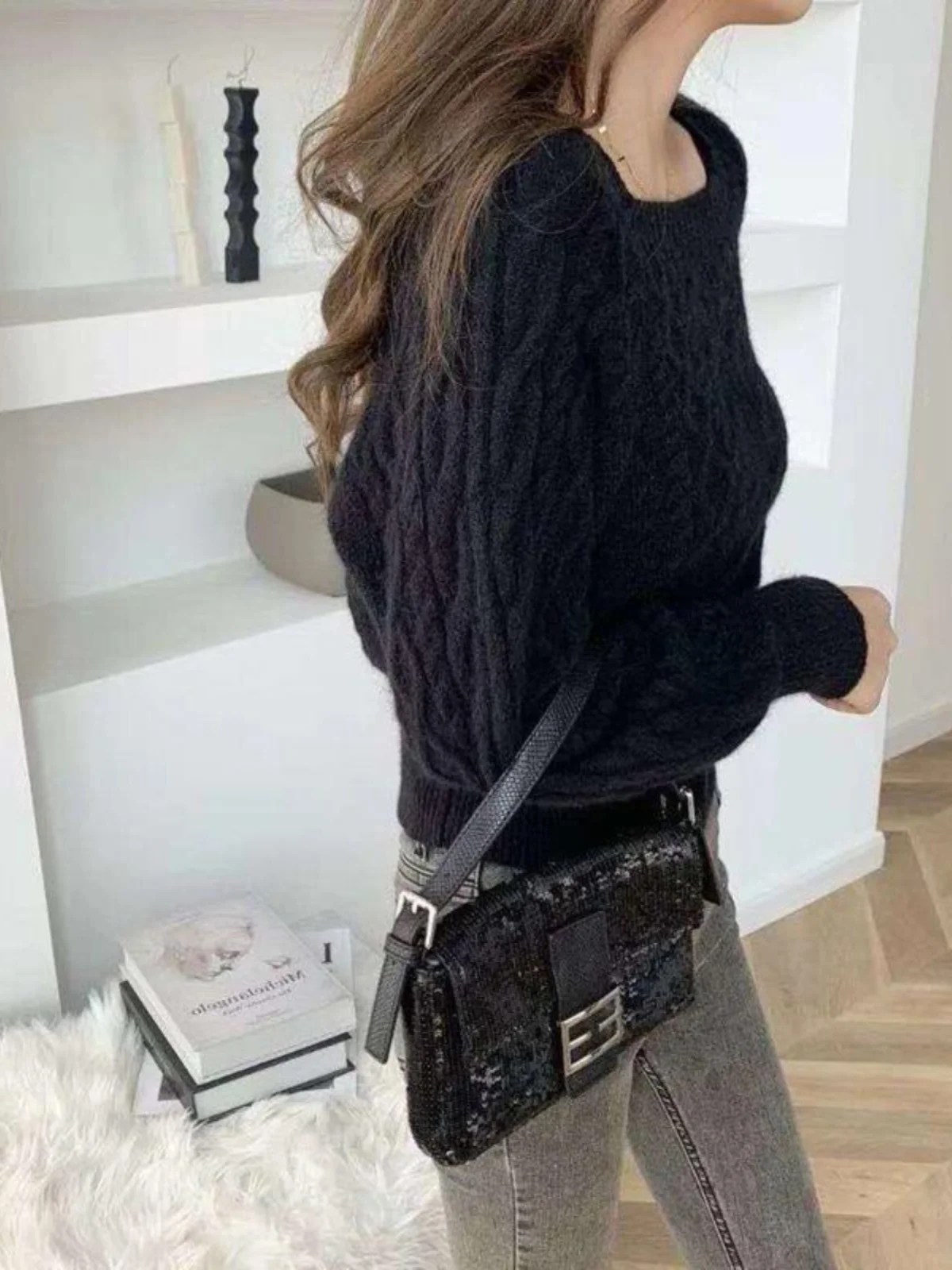 

Sli Knitted Sweater Loose Long Sve Base Layer Top Women's Spring Autumn Faionable Comfortable Lazy Sle Unique irt