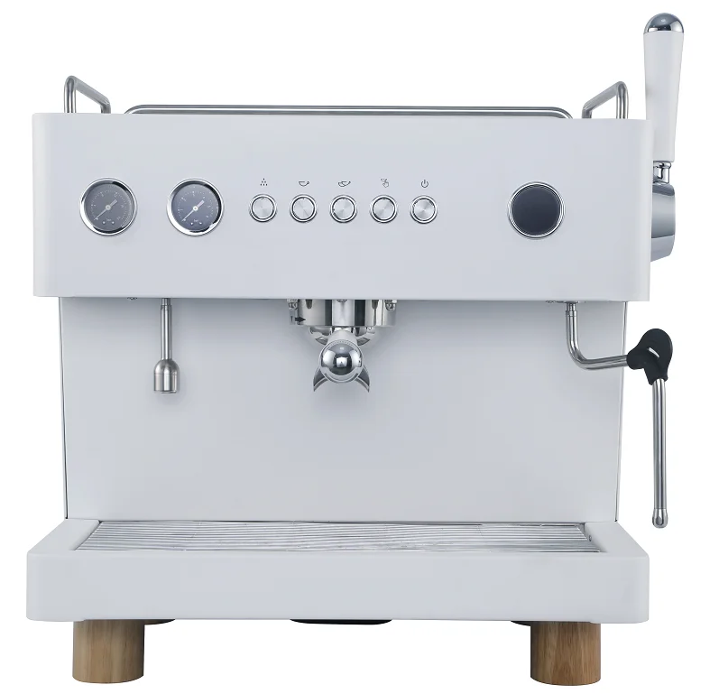Hot Sale Single Group Commercial Espresso Machine With Mulit Boiler and Rotary Van Pump for Cafe CRM3143