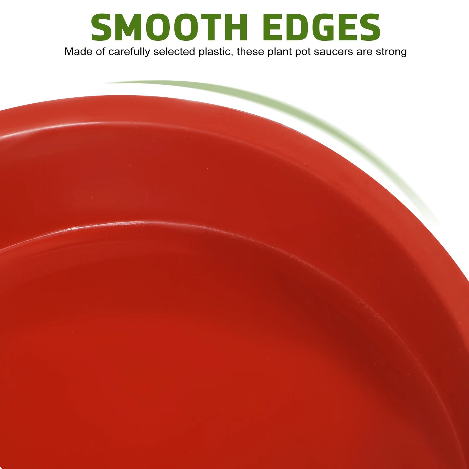 

12 pcs Plastic Flower Pot Trays Saucers Red 140 160 180 Sizes Water Catcher Drainage Planter Drip Tray For Indoor Balcony Garden