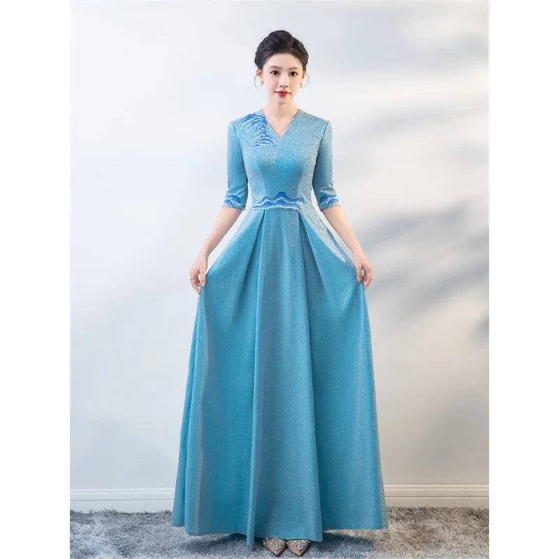 

Костюм для хора, костюм для соревнований по пению и восстановлению студентов Red Song, костюм для взрослых женщин