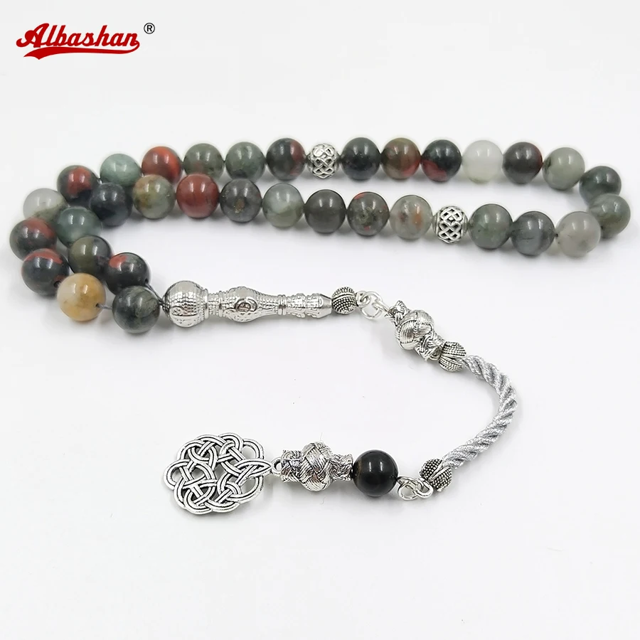 Tasbih Natural African Fancy Jasper 33 beads bracelet misbaha muslim prayer beads turkish accessories islamic Eid Ramadan gift