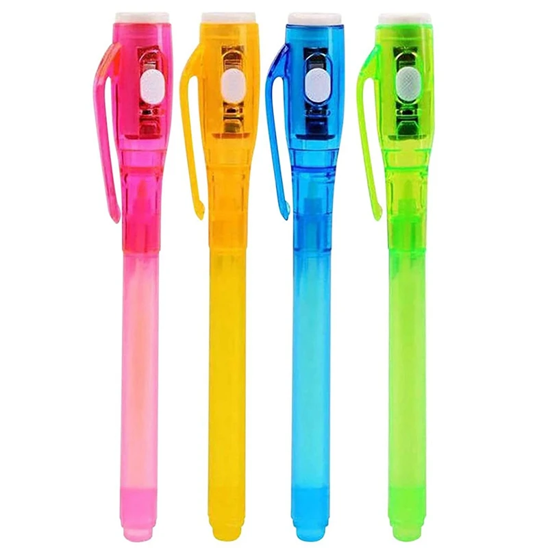 4PCS Invisible Ink Pen Fun Colorful  Word Graffiti Pen, Suitable For Artistic Rock Paintings And Easter Eggs