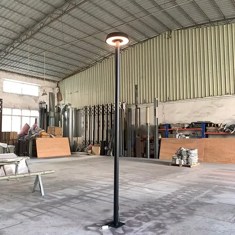 LED Garden Lamp with Steel Pole Outdoor IP65 Post Top Light 85-265V 30-90W 2700-6500K Color Range view 5