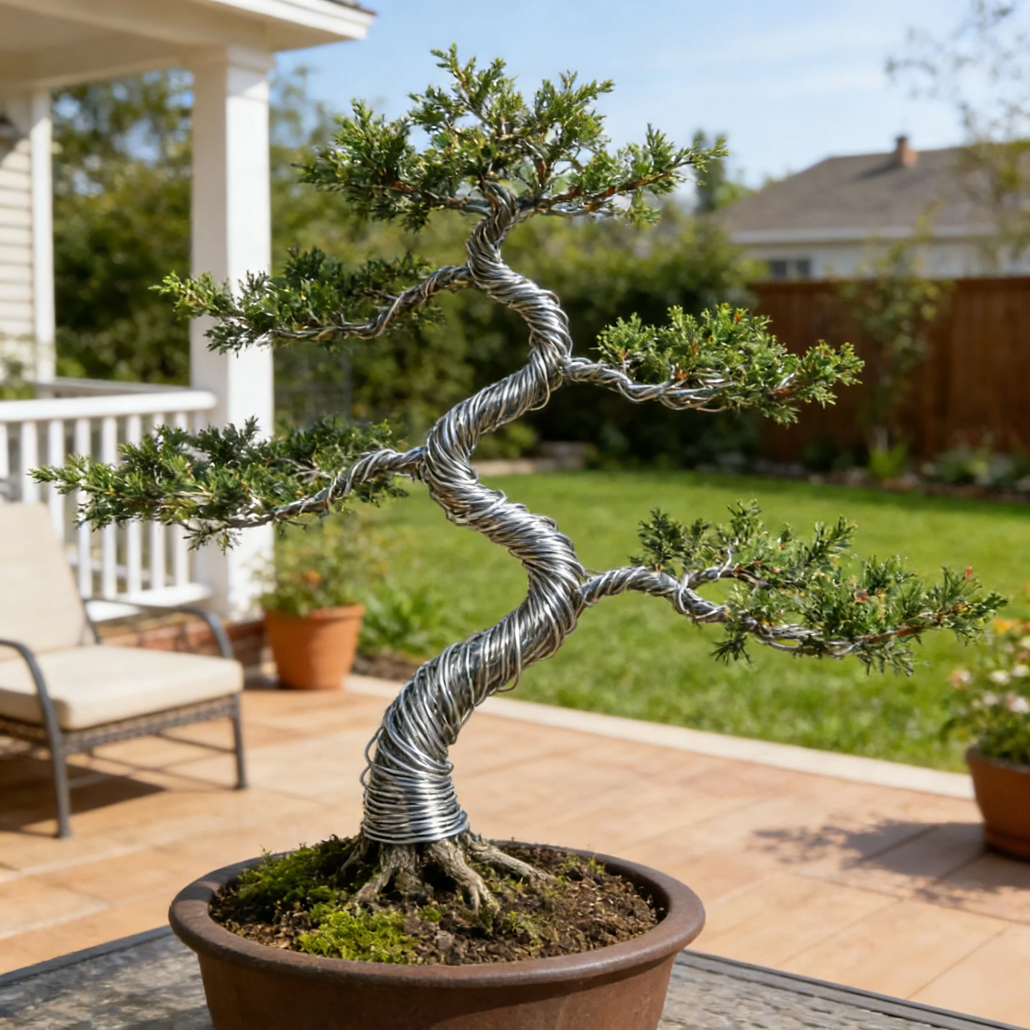 10m Aluminium Bonsai Training Wire; Plant DIY Shaping Accessories, 1-3mm Black Size for Garden and Plant Shaping Aluminium Wire