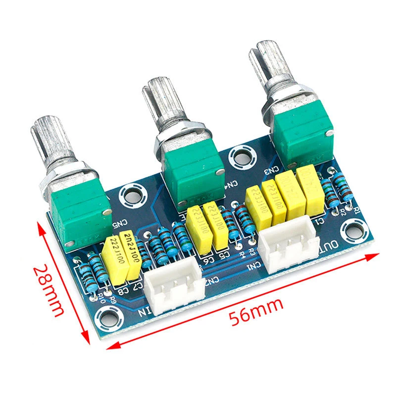 Subwoofer PCB Adjustment Amplificador XH-M802 Amplifier Board High And Low Voltage Mixer Tone Board Volume Control