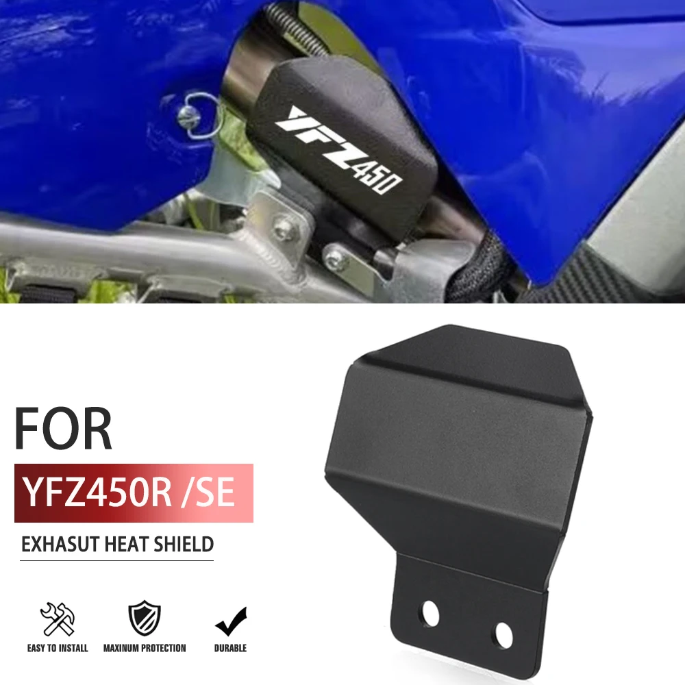 Motorcycle Exhaust Pipe Protector Exhasut Heat Shield Cover Guard Anti-scalding Cover For Yamaha YFZ450R YFZ 450 R SE 2014 -2024