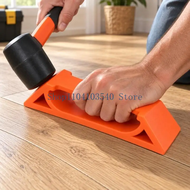 02DC Flooring Board Repair Tool with Dedicated Handhold and Washable Adhesive Pad, Plastic Block for Bringing Separated Boards
