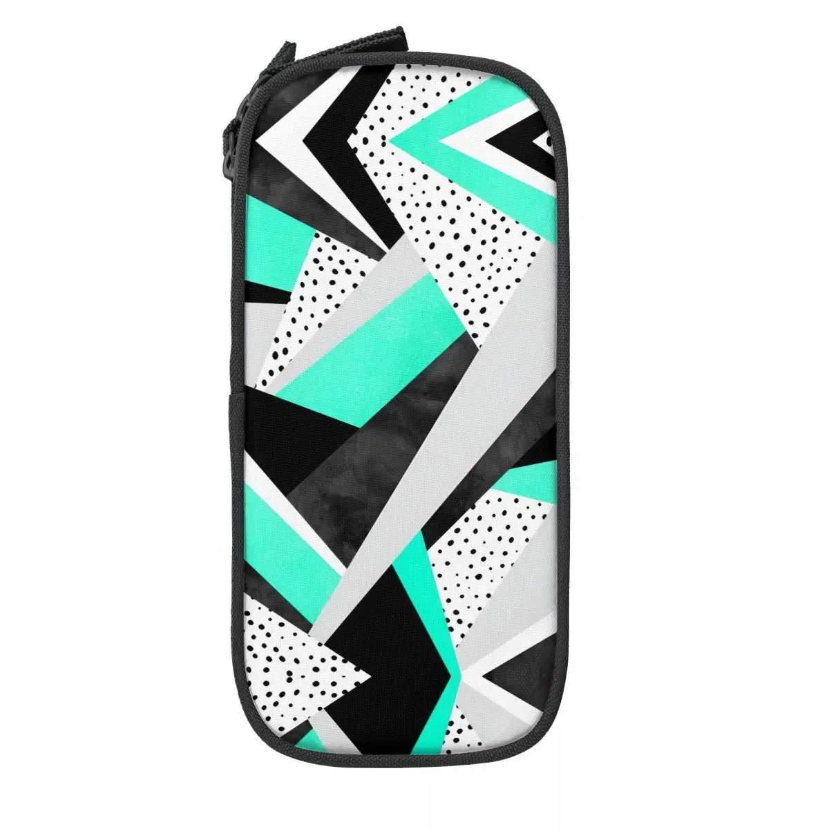Custom Cute Abstract Geometric Lines Pencil Cases for Boys Gilrs Large Capacity Pen Bag Box School Accessories