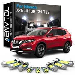 Car Accessories Interior LED Light Kit Canbus For Nissan XTrail X Trail T32 T31 T30 2002-2023 Map Dome Trunk License Plate Lamp