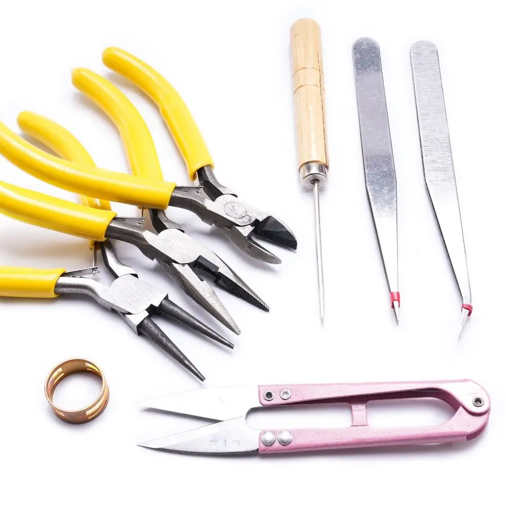 

8Pcs/Set Portable Jewelry Making Pliers Set Pliers DIY Jewelry Making Kits Jump Ring Opener Non-slip Handle