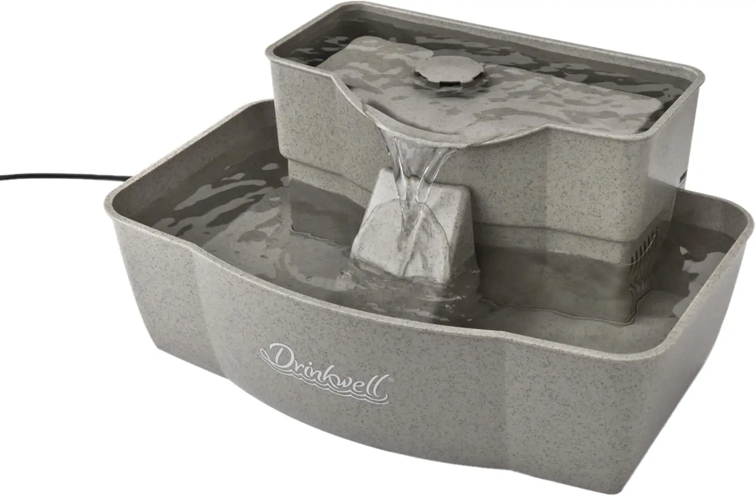 

Drinkwell Multi-Tier Pet Fountain - Large 100 oz Filtered Waterer for Cats & Dogs - Double Tier with Carbon Filter