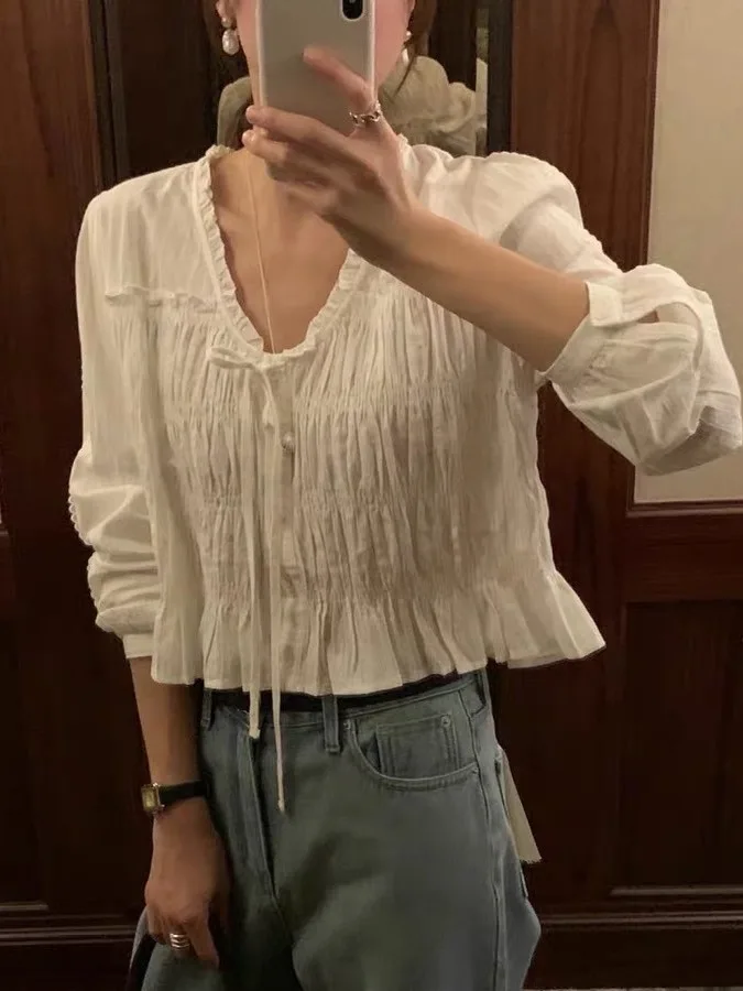 Elegancki płaszcz damski z drewnianym guzikiem, składany, w stylu koreańskim, z poliestru, cienki model.