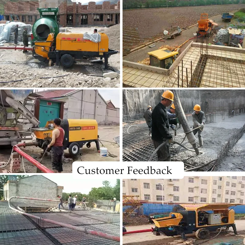 Factory Sale Small Mobile Mini Remote Control Diesel Concrete Pump Long Distance Transport Concrete Pump Truck Customized view 5