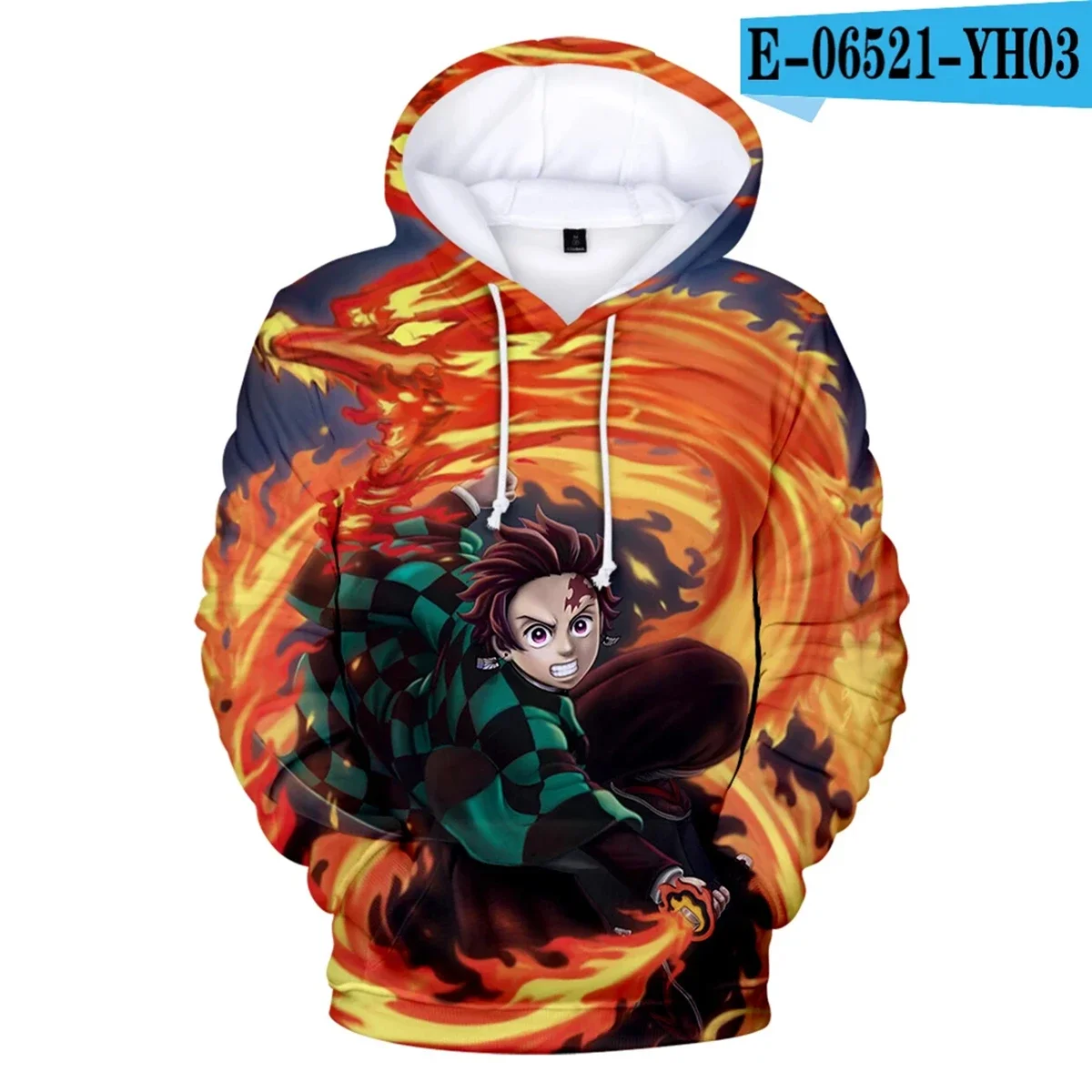 

3D Demon Slayer Hoodie Men And Women Sweater Men's Hoodie Anime Graphic Full Printed Hoodie Casual Boy Girl Kids Cool Clothes