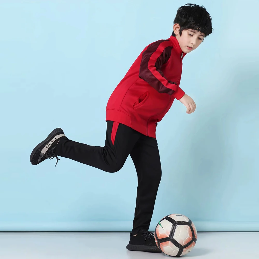 Winter Kids Football Tracksuits Boys and Girls Soccer Jerseys Long Sleeve Pants Survetement Futbol Fashion Training Uniform Kits view 3