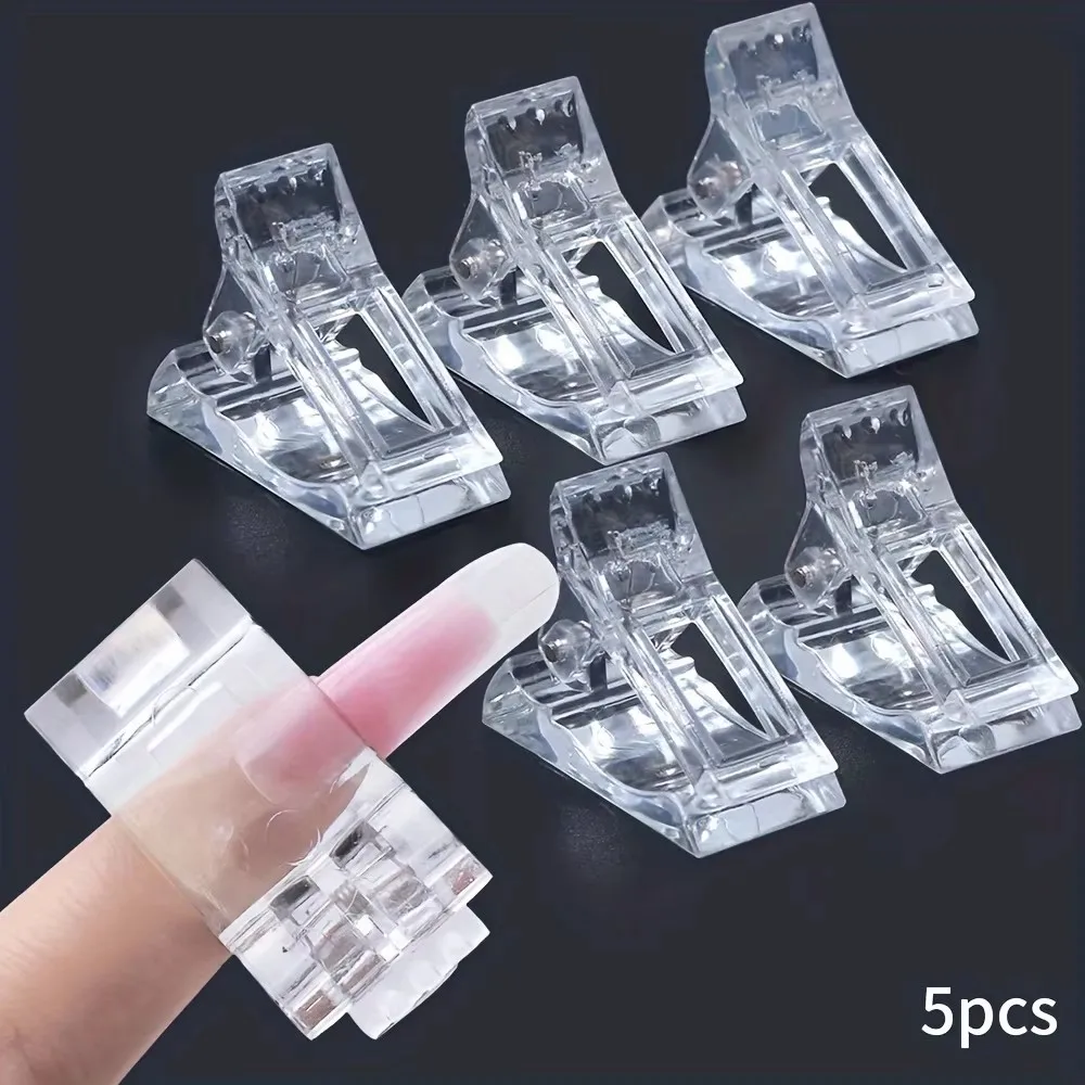 3/10Pcs Nail Clip Transparent Gel Quick Building Tips Clips Finger Nail Polish Extension UV Lamps Manicure Art Builder ToolsC594