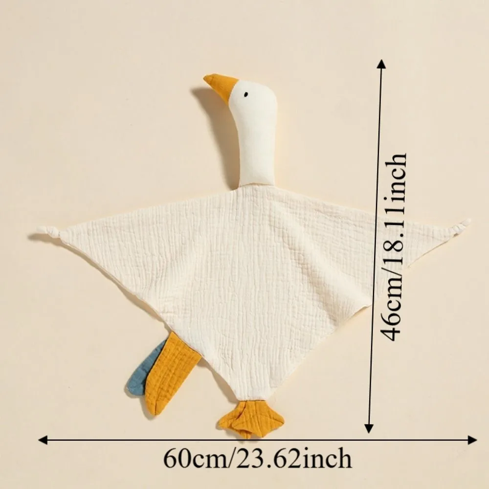 Copertina per Neonati con Design a Cigno Cartoonesco, in Cotone, Personalizzabile con Nome, Bavaglino e Asciugamano per la Saliva