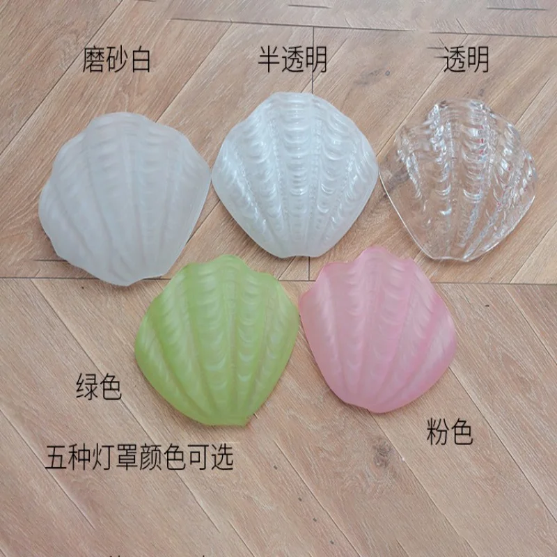 Lâmpada de parede de fundo de concha francesa lâmpada de corredor de sala de estar, lâmpada de parede de hotel de quarto