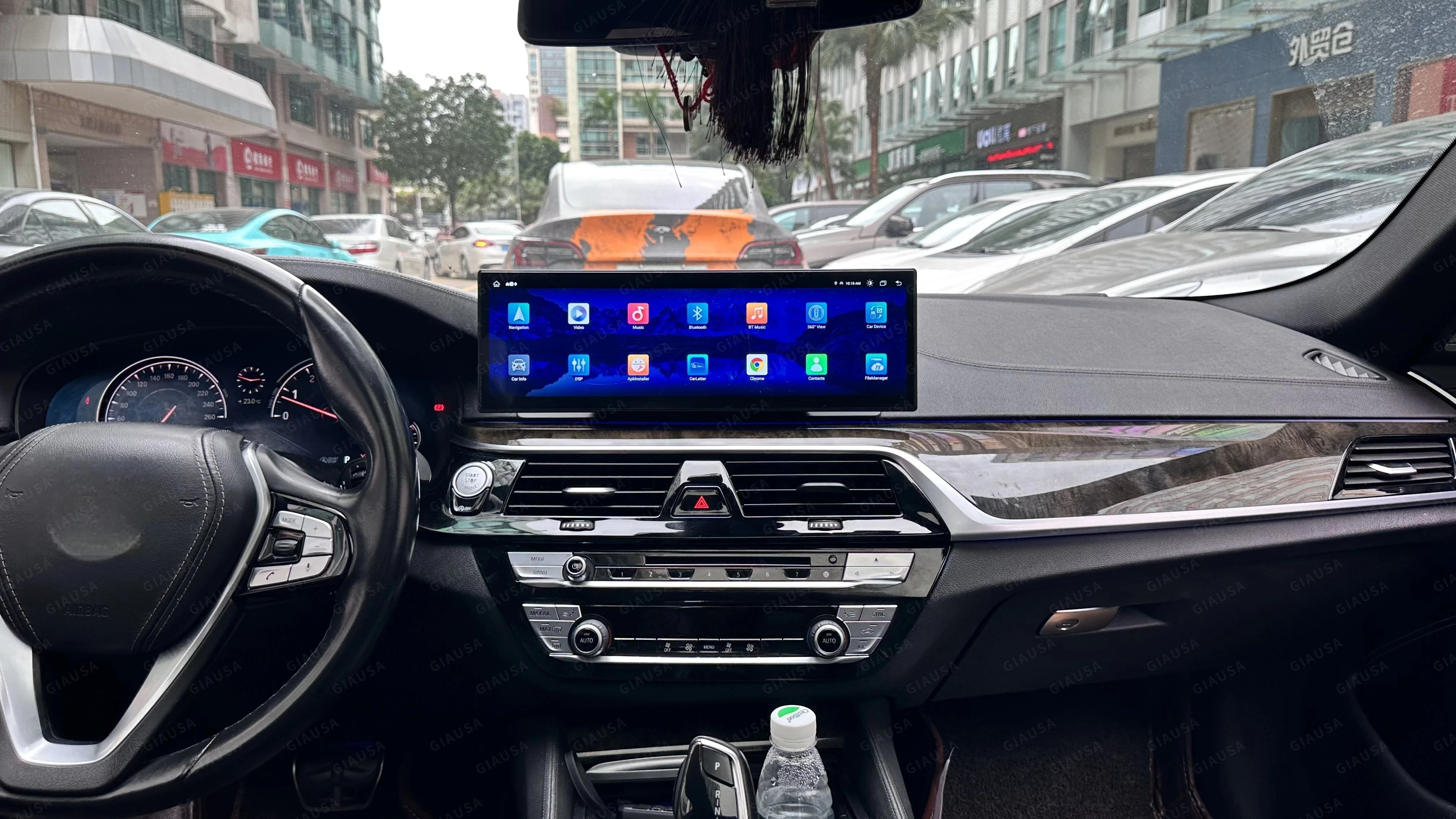 RHD LHD 14.9 "أندرويد 13 راديو السيارة لسيارات BMW 5 G30 G38 2018-2023 EVO نظام الوسائط المتعددة Carplay لاعب نظام تحديد المواقع والملاحة رئيس وحدة