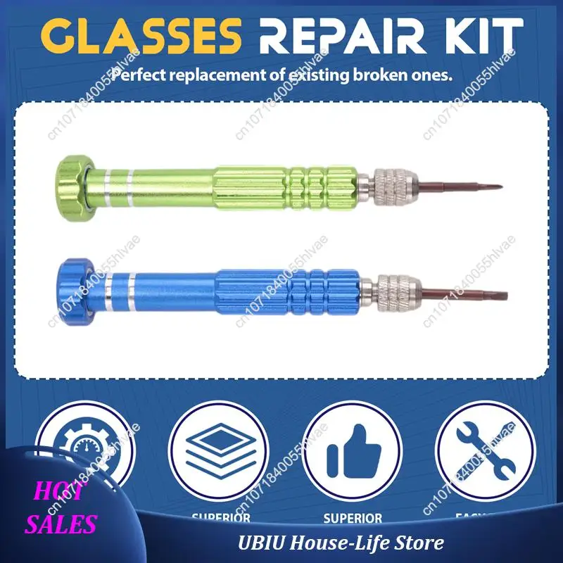 Eyeglass Repair Kit Glasses Screwdriver Sets With 10 Magnetic Screwdriver Tips, For Watch Phone Laptop Jewelry Electronic-Best S