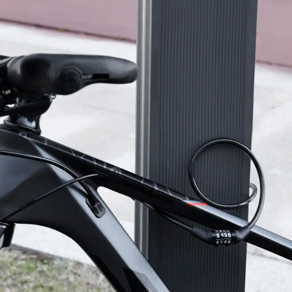 

Запчасти для велосипеда, противоугонный велосипедный замок, безопасный MTB велосипедный тросовый замок, портативный 4-значный код, пароль, велосипедные замки для путешествий